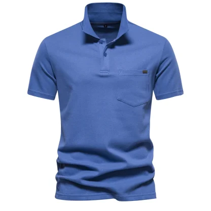 Casual Short Sleeve Polo Shirt - Image 6