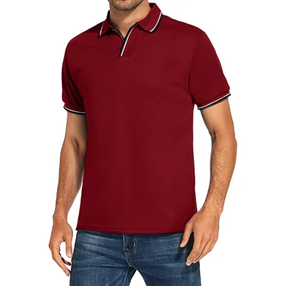 Sporty Short Sleeve Golf Polo - Image 6