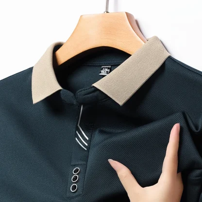 Elegant Long-Sleeve Golf Polo - Image 2