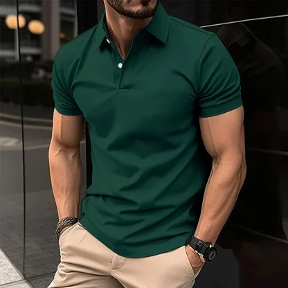 Pure Color Golf Polo Shirt