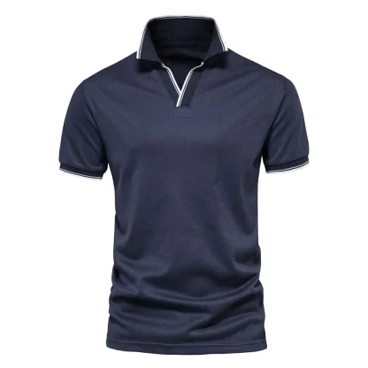 V Neck Classic Golf Polo