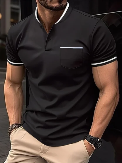 Summer Breathable Golf Polo Shirt - Image 6