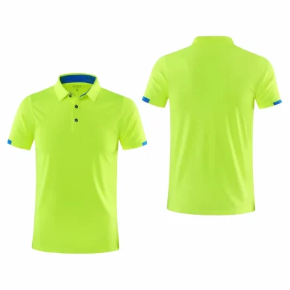 Breathable Lapel Golf Polo Shirt - Image 2