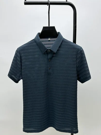 Sporty Mesh Golf Polo Shirt