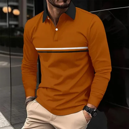 Classic Stripe Golf Polo Shirt - Image 6