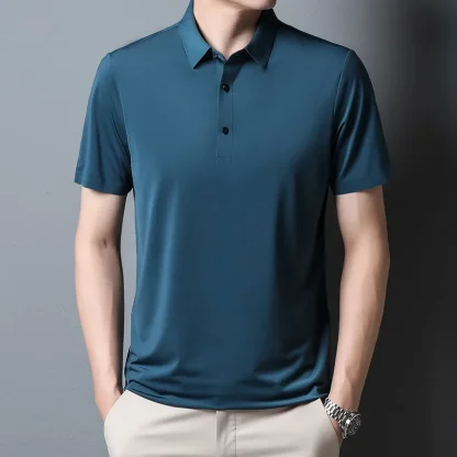 Elegant Summer Golf Polo Shirt - Image 2
