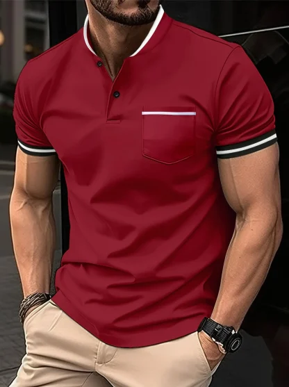 Summer Breathable Golf Polo Shirt - Image 3