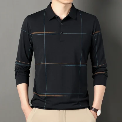 Casual Long Sleeve Golf Polo - Image 4