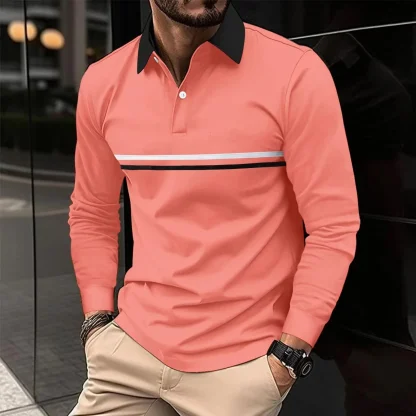 Classic Stripe Golf Polo Shirt - Image 4